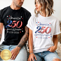 America 250th Anniversary Shirt, Patriotic USA 4th of July Tee, 1776-2026 Semiqu