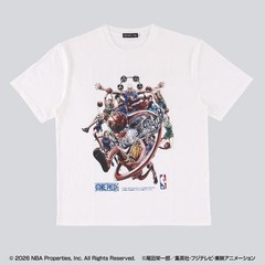 ONE PIECE × NBA T-Shirts Group Art BLACK、White