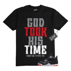 4 Bred Reimagined Black Cement Grey Varsity Red Summit White T Shirt Match G2