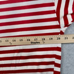 Vintage 90s Calvin Klein Sport Striped T Shirt Size S Small Red Mock Neck USA