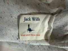Jack Wills Men’s Large Slim Fit Pocket T-Shirt White Speckled Crew Neck Pocket