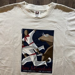 San Miguelada San Miguel de Allende T-shirt with artwork by karani-art size XL