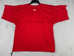 Easton Shirt Adult Large Red 1/4 Zip Baseball Sport Warmup Waist Drawstring