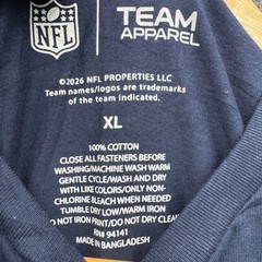 NFL Team Apparel Seattle Seahawks T-Shirt Mens XL Navy Short Sleeve Athletic