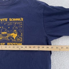 Vintage Lafayette School Harvest Festival Shirt Large Long Sleeve Halloween NJ
