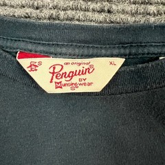 Original Penguin T-Shirt Men’s Charcoal Gray XL Graphic Print Cotton Blend