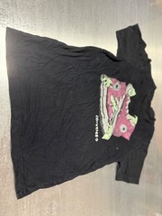 Converse Boys T-Shirt Black Lizard Gecko Sneakers Graphic Tee Size Medium 10-12