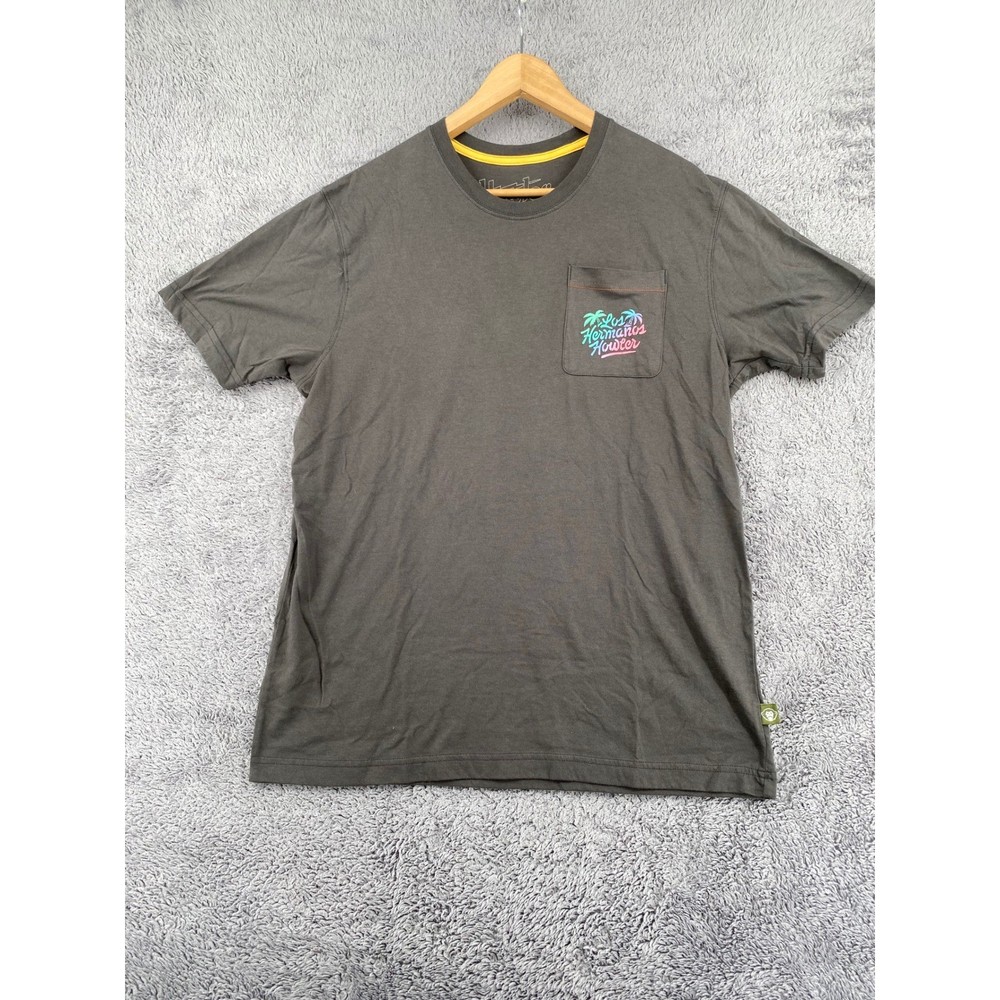 Howler Brothers T Shirt Mens Large Gray Los Hermanos Howler Surf Pocket Graphic