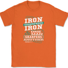 Iron Sharpens Iron T-Shirt Christian Worship Praise Jesus God Bible Tee