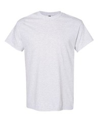 GILDAN 5000 HEAVY COTTON SHORT SLEEVE T-SHIRT ASH LARGE 11-25