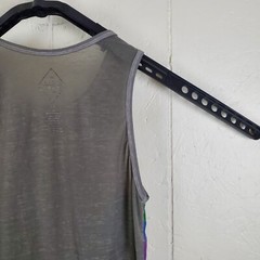 Well Worn Tank Top Mens Extra Small Gray Round Neck Sleeveless Pocket Stretch
