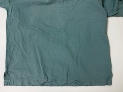 Vintage 80s 90s Ribbed Henley Shirt Large Minimal Casual Grunge Skater Cotton