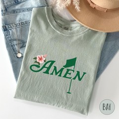 Golf Amen Shirt Azalea Pink Golf Tournament Shirt Gift Golf Birthday Party Shirt