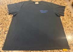 Gallery Dept Hollywood CA Logo Blue Tee Size XL Authentic Ships Same Day