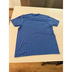 District Perfect Tri Crew Neck Tee Mens Large Heather Royal Blue Tri-Blend Shirt