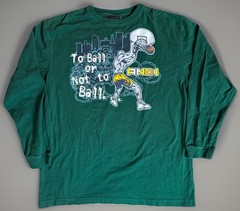 VTG AND1 Basketball Shirt Boys XL Green Graphic To Ball or Not To Streetwear Y2K