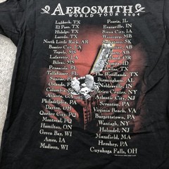 Vintage Aerosmith Shirt Mens Medium Black Honkin On Bobo Tour 2004 Graphic