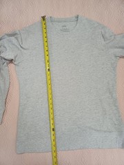 Fossil long sleeve pull over t- shirt mens size Large Gray EUC