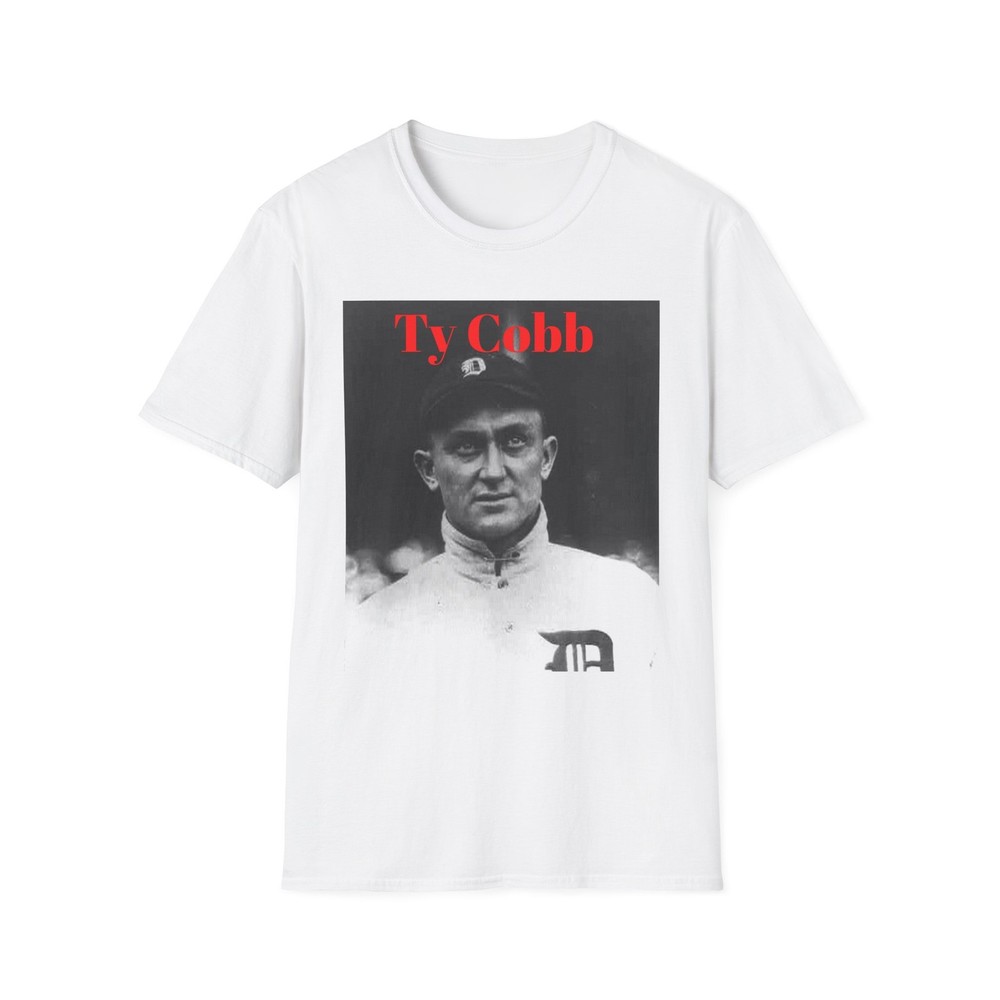 Ty Cobb Baseball Card Photo Art Baseball Team T Shirt, Unisex Tee Sports