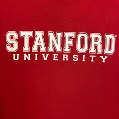 MV Sport Mens Vintage Y2K Stanford University Tee T-Shirt Size Small Red SP EXC