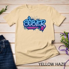 Sober AF Graffiti Crown NA AA Unisex T-shirt
