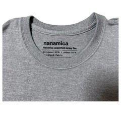 nanamica Loopwheel COOLMAX Jersey Tee Heater Gray M Made in Japan F/S