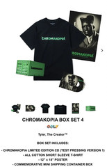 Chromakopia Box Set 4 Black Tee Large Sealed CD Hip Hop Tyler the creator Tshirt