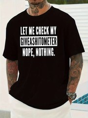 Let Me Check My Giveashitometer Nope Nothing Funny Graphic T Shirt