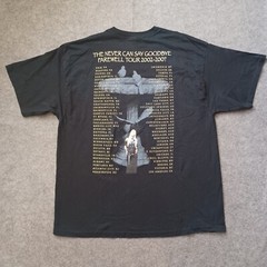 Vintage Cher T Shirt Mens XXL Black Never Say Goodbye Farewell Tour Y2K