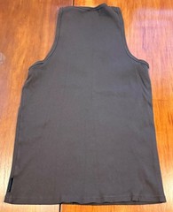Karl Kani Tank Top Shirt Mens XL Brown Ribbed Logo Hip Hop Streetwear Cotton