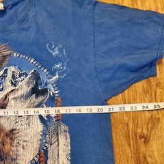 Vintage Eagle Wolf Shirt Large Arrowhead Native Feathers Dream Catcher Mountain