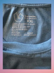 Burnside Lt. Blue Long Sleeve 2XL T-Shirt UPF+30,Polyester/Spandex