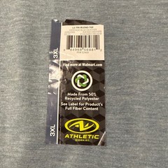 New (4) Athletic Works Mens 3XL DriWorks Long Sleeve T-Shirts Moisture Wicking