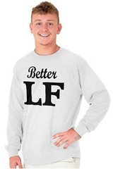 Relationship Boyfriend Girlfriend Couples Long Sleeve Tshirt for Men or Women