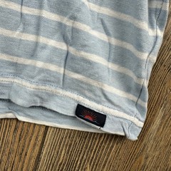 Faherty Brand Mens XL Indigo Dyed Striped Pocket T-Shirt Blue White MKU2126-LIS