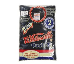 WHITESVILLE T-SHIRT WV73544 2-PACK Black Toyo Enterprise NEW