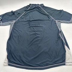 Speedo T-Shirt Men Mediun Gray Logo High Neck..#28197
