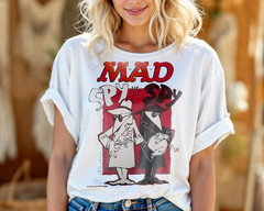 MAD Spy vs Spy Graphic T-Shirt Vintage Retro Comic Duo Tee A502