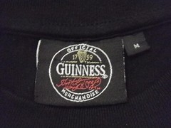 Guinness Official Merchandise T-Shirt Men M Black Crew Short Sleeve