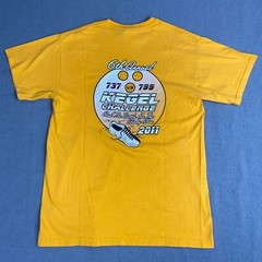Gildan Mens size M Heavy Cotton Preshrunk T Shirt short Sleeve Crew Neck Yellow