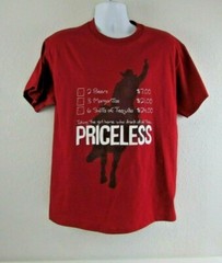 Taking The Girl Home Priceless Men’s Large Red Rodeo Shirt Paramount Brand