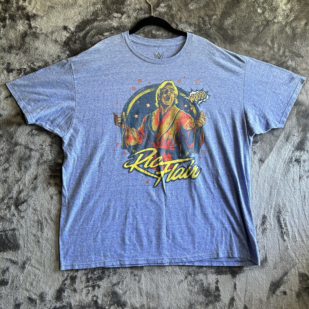 Ric Flair Wrestling WWE T-Shirt Men’s Size 2XL Wooo Graphic Tee Wrestle Mania