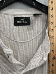 Redhead 5XL Heavyweight Thermal Henley Waffle Knit 100% Cotton Long John Shirt