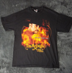 Vintage Tim McGraw T Shirt Sz Medum 2001 Tour Set This Circus Down Country Y2K