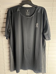 On Cloud Run On Clouds Performance T Shirt Mens Size M Black Active Running (NEW
