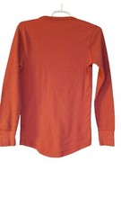 Carbon Thermal Shirt Mens Size M Solid Red Long Sleeve Cotton Trendy Warm Layers