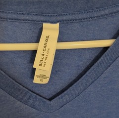 Bella + Canvas Men’s Blue CVC XL Path of Totality Eclipse V-Neck T-Shirt