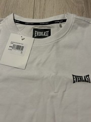 Everlast White T Shirt Adult Athletic Fit Workout