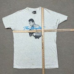 Muhammad Ali Mens Shirt Gray Large L Short Sleeve Boxing Logo Graphic Tee Adults