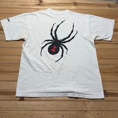 Vintage 90s Spyder Competition for the Elements Black Widow Graphic Shirt Large